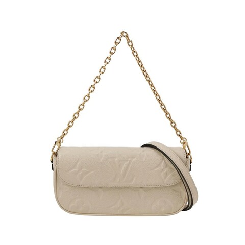 Louis Vuitton Wallet On Chain Ivy 白色牛皮肩背包