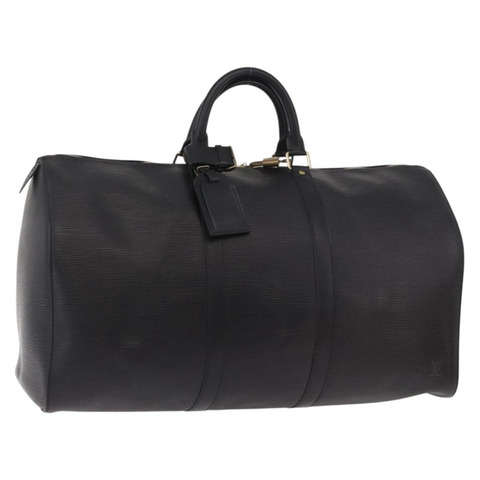 路易威登 Epi Keepall 50 波士頓包 黑色 M42962 LV 正品 190131SAV