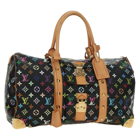 路易威登 Monogram Multicolor Keepall 45 旅行包 黑色 M92640 LV 正品 190120SM