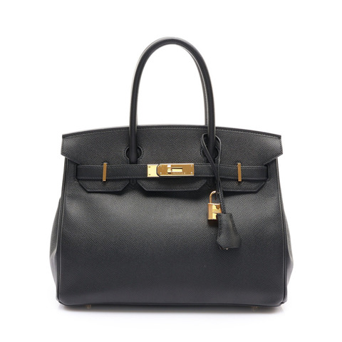 黑色 Epsom牛皮 Birkin 30 柏金包 手提包 C刻 金釦【HERMES 愛馬仕】