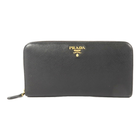 PRADA Saffiano皮革Zipper Long Wallet長錢包