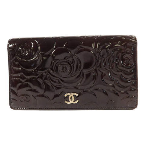 CHANEL 漆皮皮革Long Bifold Wallet長錢包