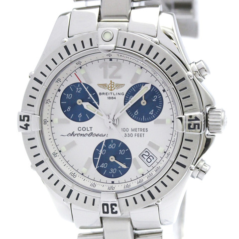 百年靈 Colt Chrono Ocean 精鋼石英男錶 A53350 拋光