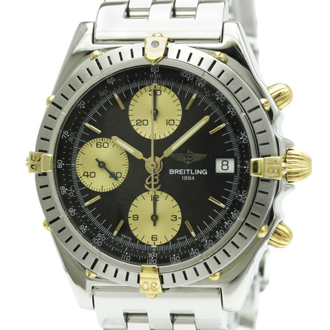 百年靈 Chronomat 18K 金鋼自動男士腕錶 B13047 拋光