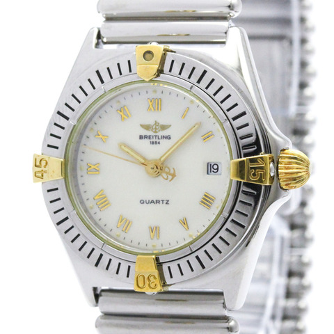 百年靈 Callistino 18K 金鋼石英女錶 B52043 拋光