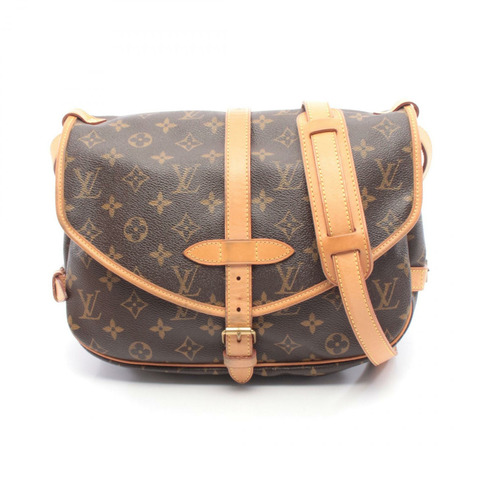 路易威登 Saumur 30 肩斜背包 M42256 Monogram 棕色皮革