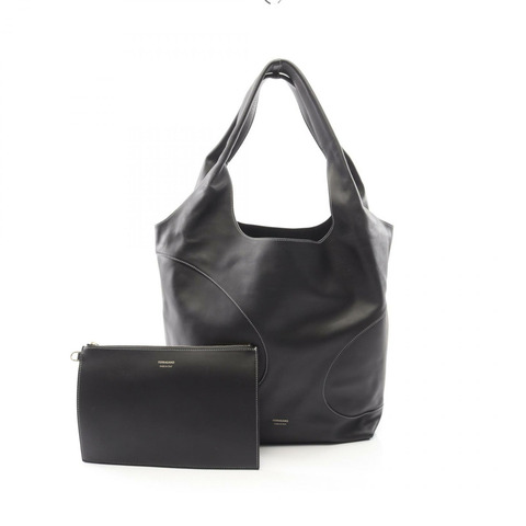Salvatore Ferragamo Hobo 手提包，黑色皮革，二手女款