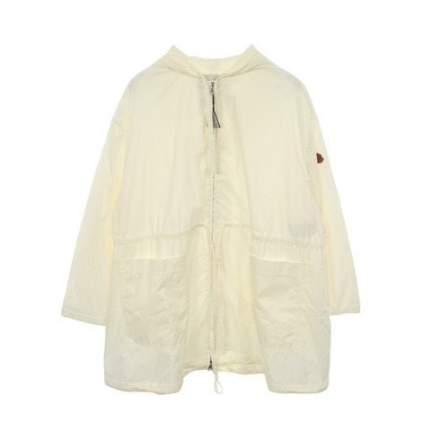 MONCLER SUIR Mountain 連帽衫 尼龍 白色 二手 女款