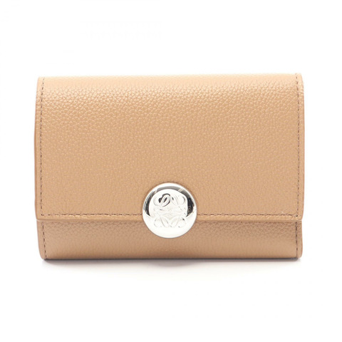 LOEWE Pebble 小號直式三折皮夾 CANBS33X039579 皮革 全新