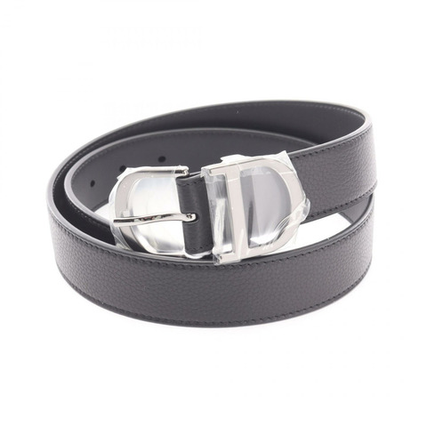 Dior CD logo 腰帶 I 4568RUYRTH00N85 黑色皮革 全新 男士 SHW