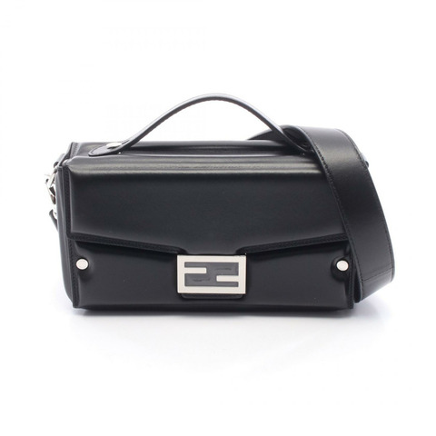FENDI Soft Trunk Baguette 2Way Shoulder Bag 7VA565ASIVF0GXN 皮革 黑色 全新