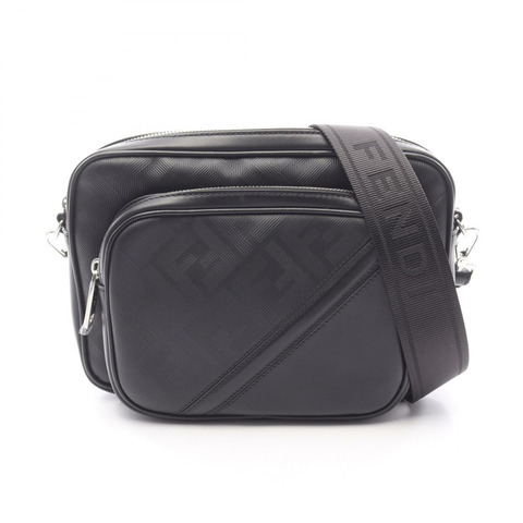 FENDI Shadow Diagonal Duo 相機包/肩背包 7VA607APDO F0GXN 皮革 黑色 全新 女士