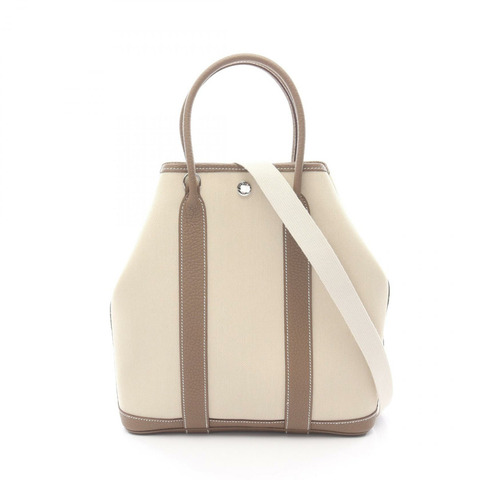 愛馬仕 Garden File PM 手提單肩斜背包 Z Toile Military Negonda Beton