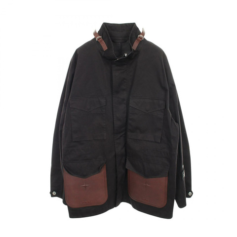 Dior DIOR × Stone Island 其他外套 493C403A6144 棉 黑色 二手 男款