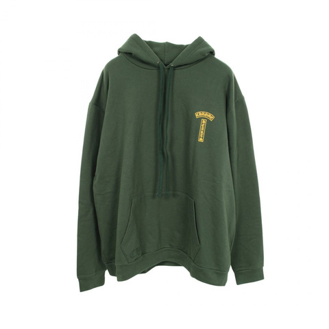 鉻心牌（CHROME HEARTS）男士綠色棉質連帽衫（二手）