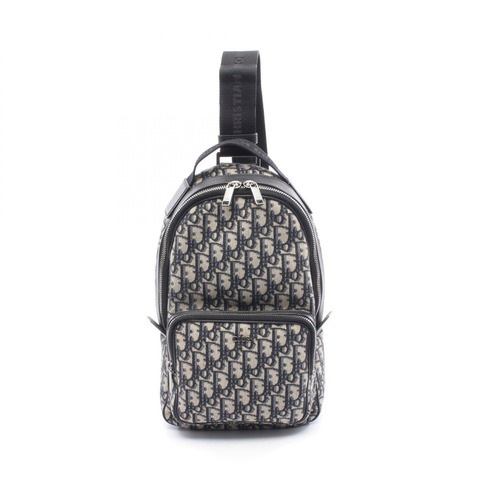 Christian Dior Rider Mini Sling Bag Oblique Waist Crossbody bag canvas Navy Used
