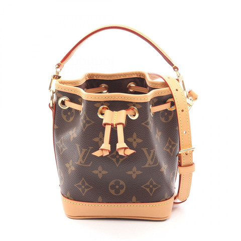 路易威登 Nano Noe 單肩手提包 M81266 Monogram 帆布皮革二手 LV