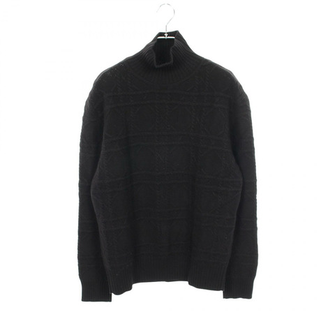 Christian Dior Cannage 高領針織衫 #M 413M646AT738 羊絨黑色