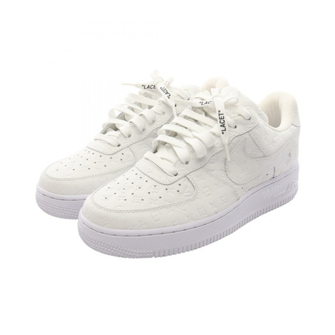 路易威登 Air Force 1 Low Monogram 白色真皮運動鞋，二手男款 7 碼