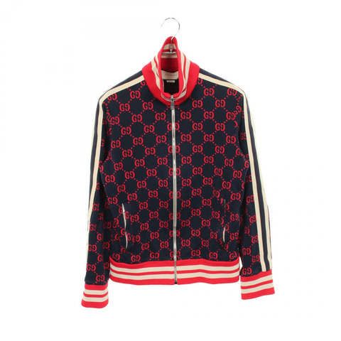 GUCCI GG 提花其他外套 496919 棉 海軍藍 紅色 米色 二手 男款