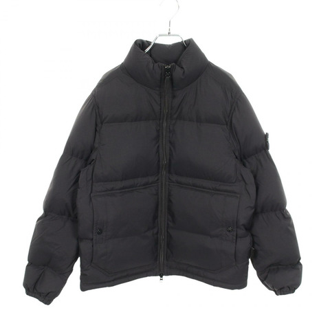 STONE ISLAND 霧面防撕裂 Cordura 高級布料羽絨外套 尼龍 黑色 #S