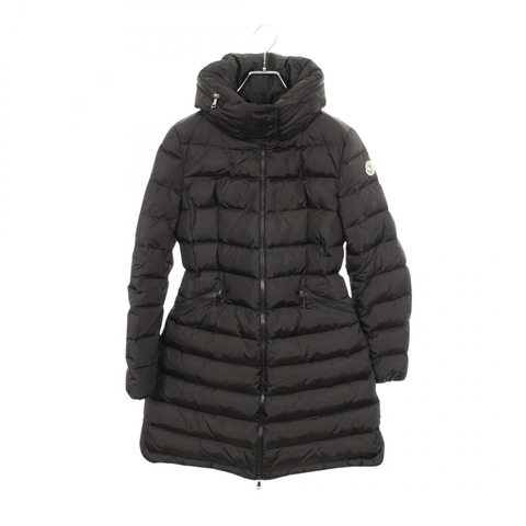 MONCLER FLAMMETTE 連帽羽絨外套 4993105 尼龍 黑色 #1 二手 女款
