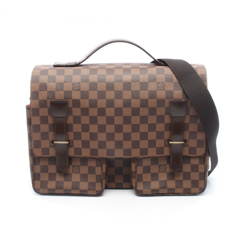 路易威登 Broadway 斜背單肩包 N42270 Damier 皮革 Ebene 二手