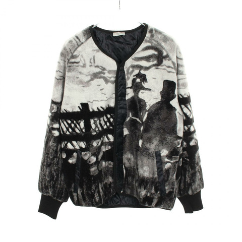 Dior DIOR × PETER DOIG 羽絨外套 無色外套 14TJ434A0733 羊毛 黑色 灰色 白色 二手 男款