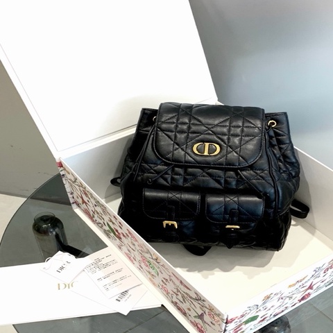 Dior迪奥 caro黑色双肩包