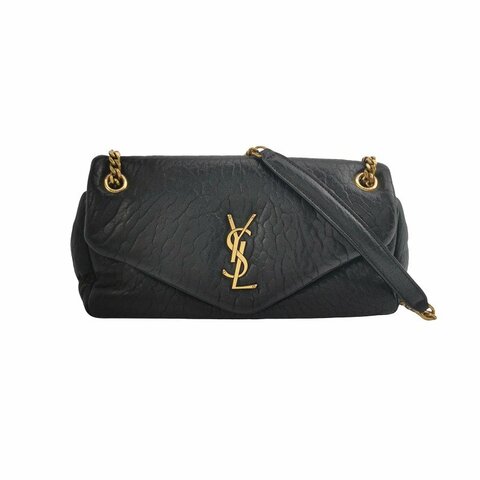 Saint Laurent Calypso小號羊皮純色YSL標誌肩包