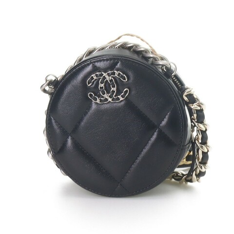CHANEL 19bag 羊皮圓餅包 晚宴包