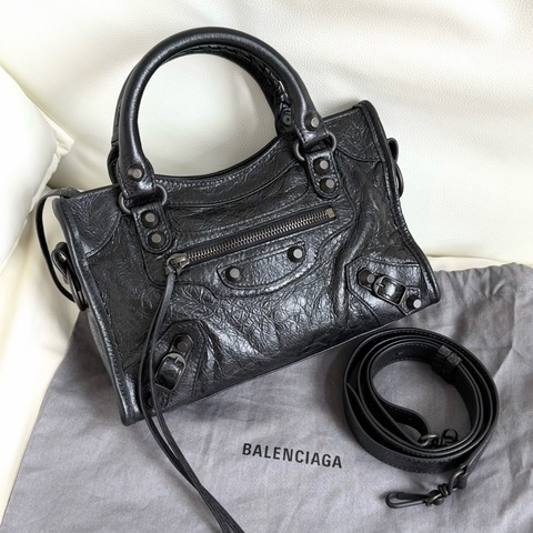 Balenciaga 巴黎世家 黑色 Le city mini機車包手提包斜挎包