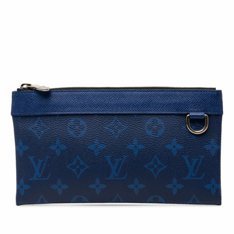 路易威登 Taigarama Pochette Discovery PM 手提包/手拿包/迷你手包 M30278 鈷藍色/海軍藍皮革 男士 LOUIS VUITTON