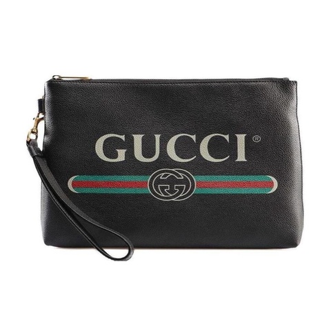 Gucci 男士 Print徽標手拿包均碼碼