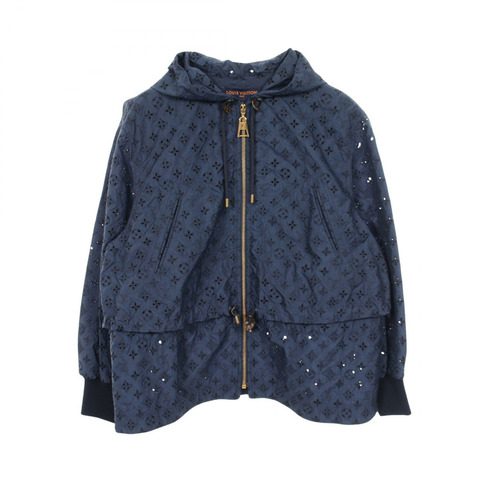 路易威登 (LOUIS VUITTON) 刺繡 Monogram 連帽衫（帶帽）其他外套 RW222W O78 FNVB04 尼龍聚酯纖維 海軍藍