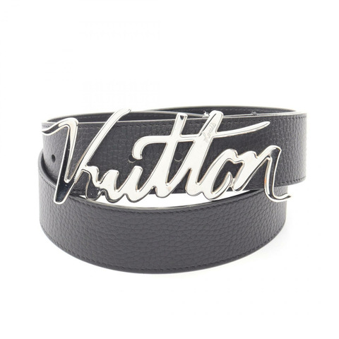 路易威登 (LOUIS VUITTON) Ceinture LV Autograph 40mm 皮帶 M0187 黑色真皮男士二手