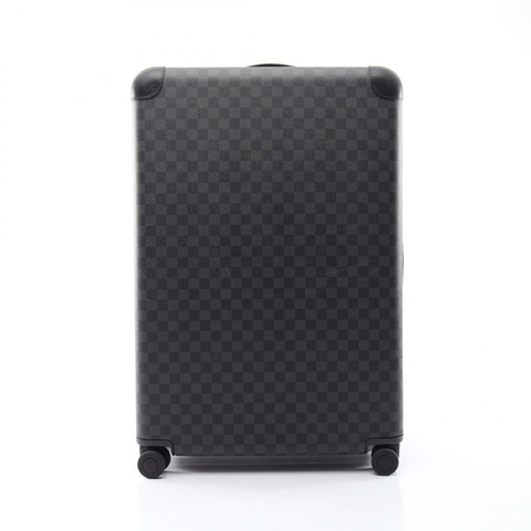 路易威登 Horizon 70 Damier Graphite 手提包 N41646 PVC塗層帆布皮革 黑色 灰色 二手