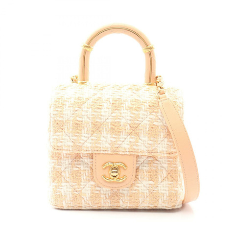 香奈兒 (CHANEL) 絎縫皮革單肩手提包 AS4035 粉紅色 二手 CC