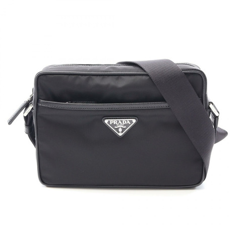 PRADA RE-NYLON TESSUTO+SAFFIANO 肩背包 2VH0482DMHF0002 尼龍 Saffiano 皮革 黑色 全新 男女通用