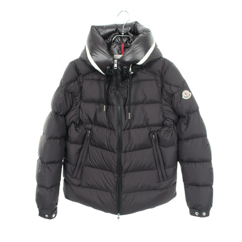 MONCLER CARDERE 連帽羽絨外套 1A00182 聚酯纖維 黑色 二手 男款