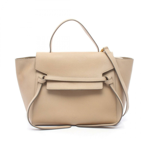 CELINE MINI 兩用腰包 手提包 176103 皮革 米色 二手 女士