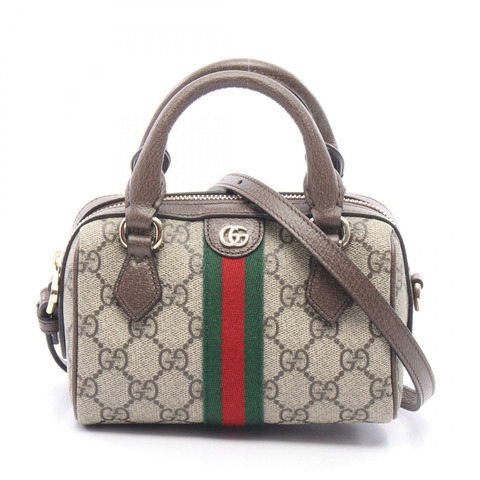 GUCCI Ophidia GG Supreme 肩背包 帆布皮革 米棕色 新款 女士