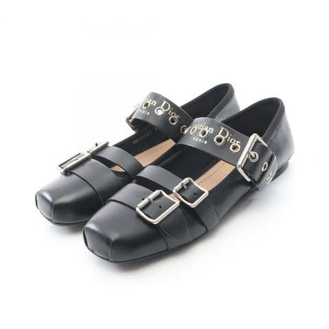 Christian Dior Dior Punk Ballerina Flats 皮革黑色芭蕾平底鞋 #37 二手女款