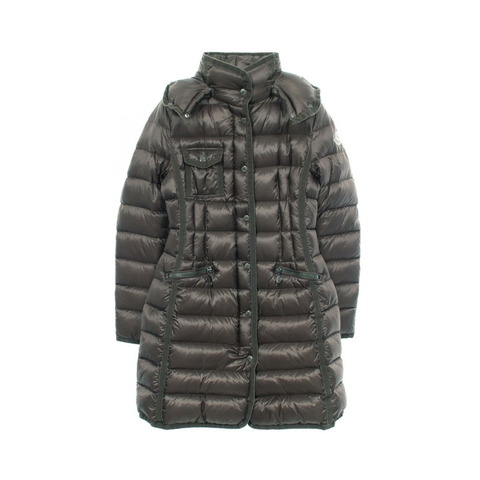 MONCLER HERMINE 羽絨外套 尼龍 綠色 二手 女款