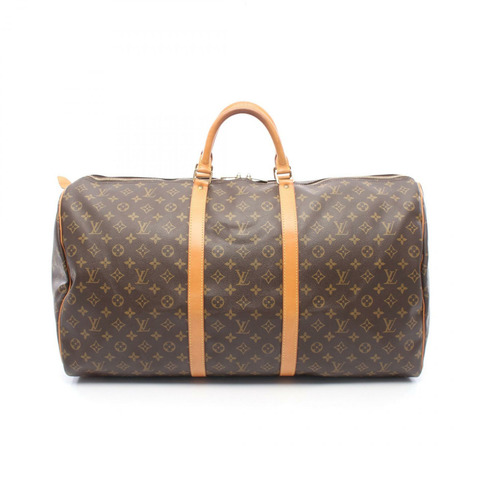 路易威登 Keepall 60 旅行手提包 M41422 Monogram 皮革 棕色 二手