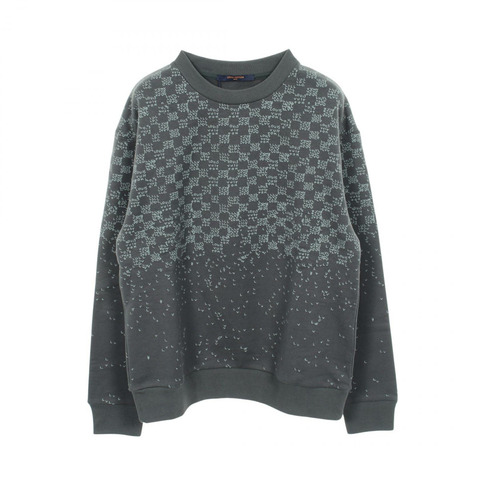 路易威登 Damier 印花衛衣，純棉材質，灰色，男款 M 碼