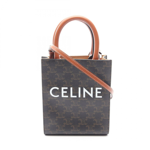 CELINE Mini Vertical Cabas Triomphe 單肩斜背包 194372 帆布