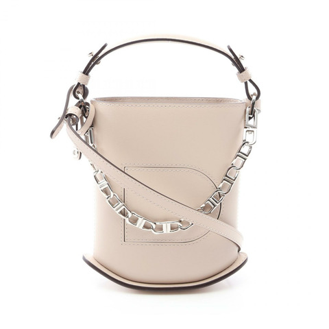 Delvaux PIN TOY ECLAT 肩挎包 米色皮革 二手 女士