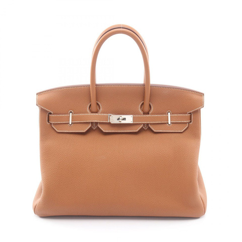 愛馬仕 Birkin 35 金色手提包，Togo 皮革，金色，二手，女士 B SHW