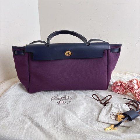 Hermes 愛馬仕herbag31D刻紫。